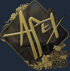Sticker | apEX (Gold) | Rio 2022