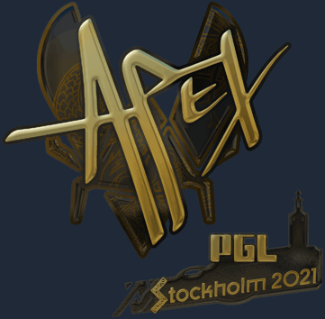 Sticker | apEX（金色）| 2021年斯德哥尔摩锦标赛