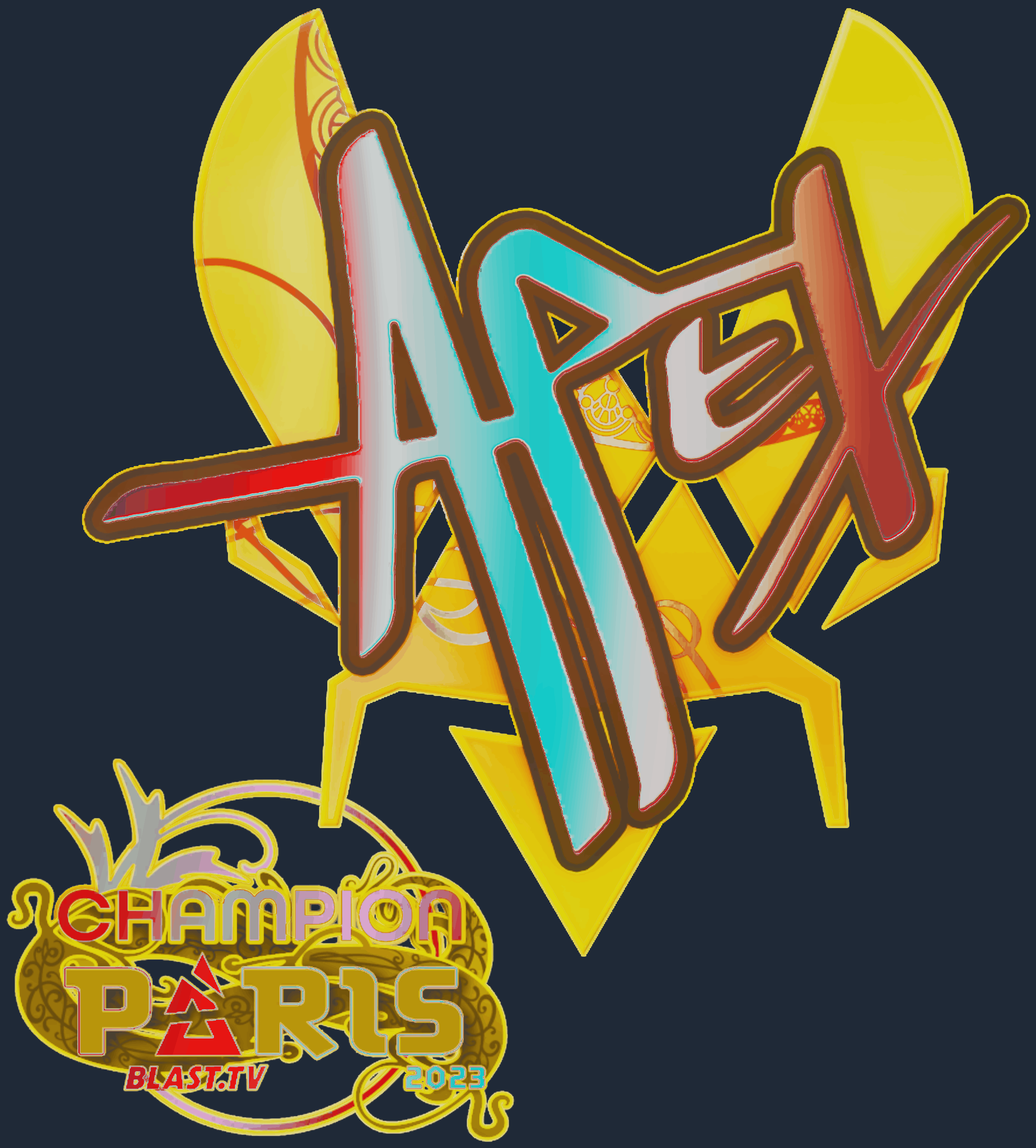 Sticker | apEX (Holo, Champion) | Paris 2023