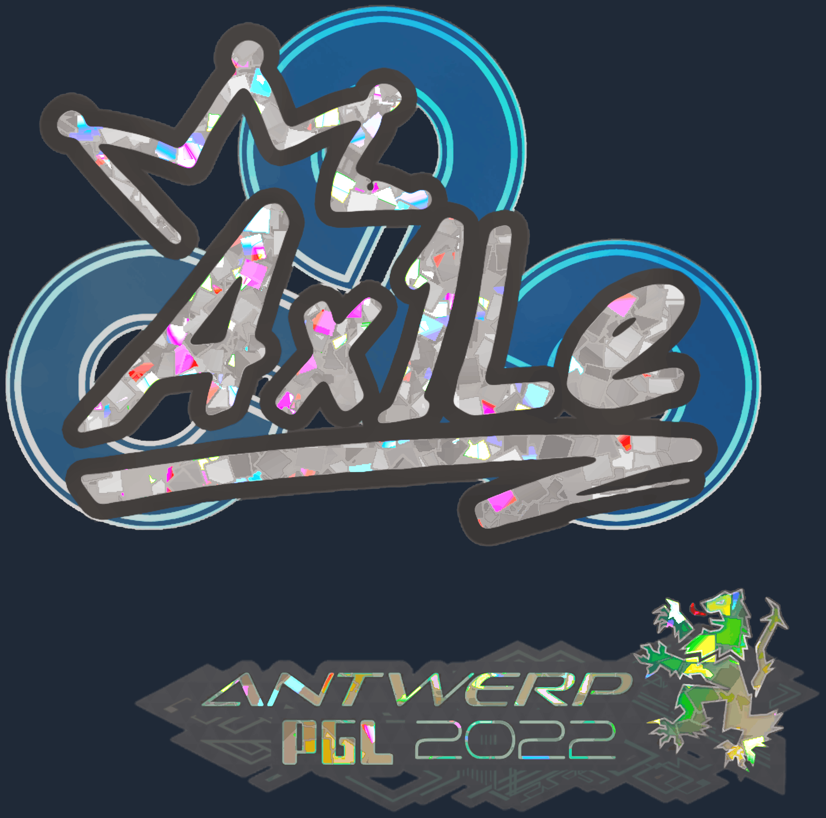Sticker | Ax1Le（闪耀） | 2022年安特卫普锦标赛