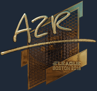 Sticker | AZR (dorada) | Boston 2018