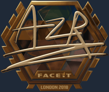 Sticker | AZR (dorada) | Londres 2018