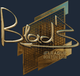 Sticker | B1ad3 (Gold) | Boston 2018
