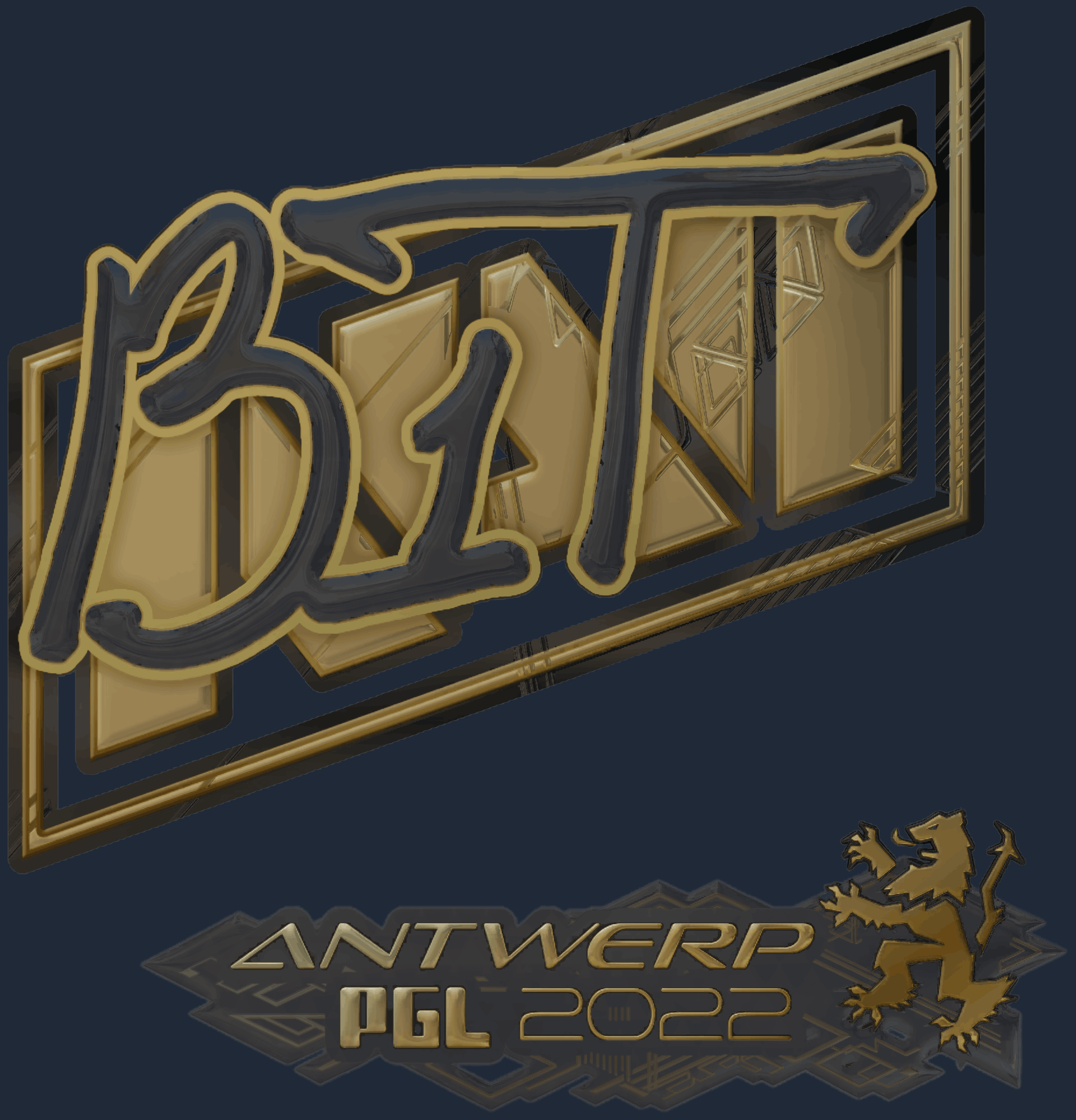 Sticker | b1t (Gold) | Antwerp 2022