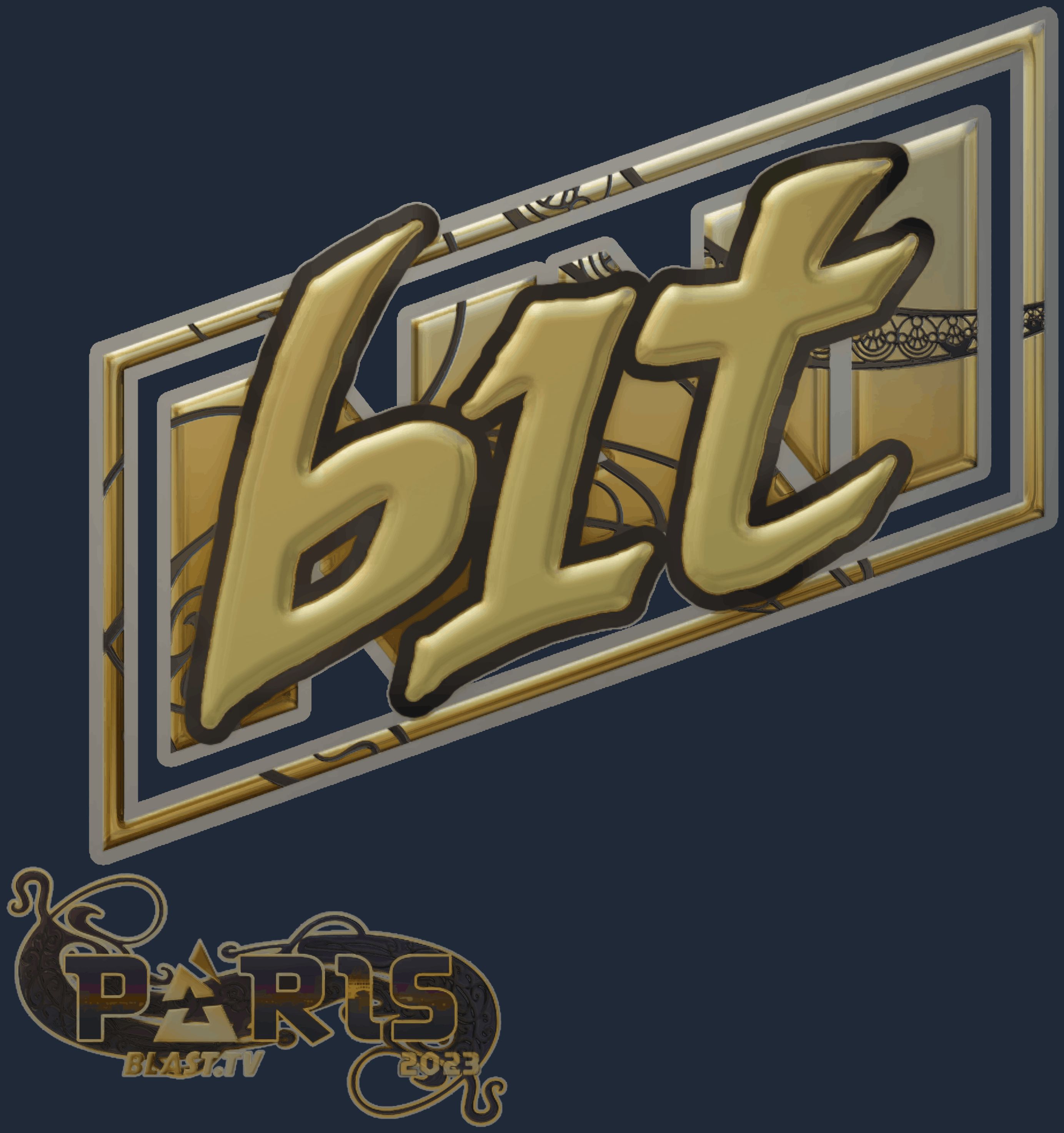 Sticker | b1t（金色）| 2023年巴黎锦标赛