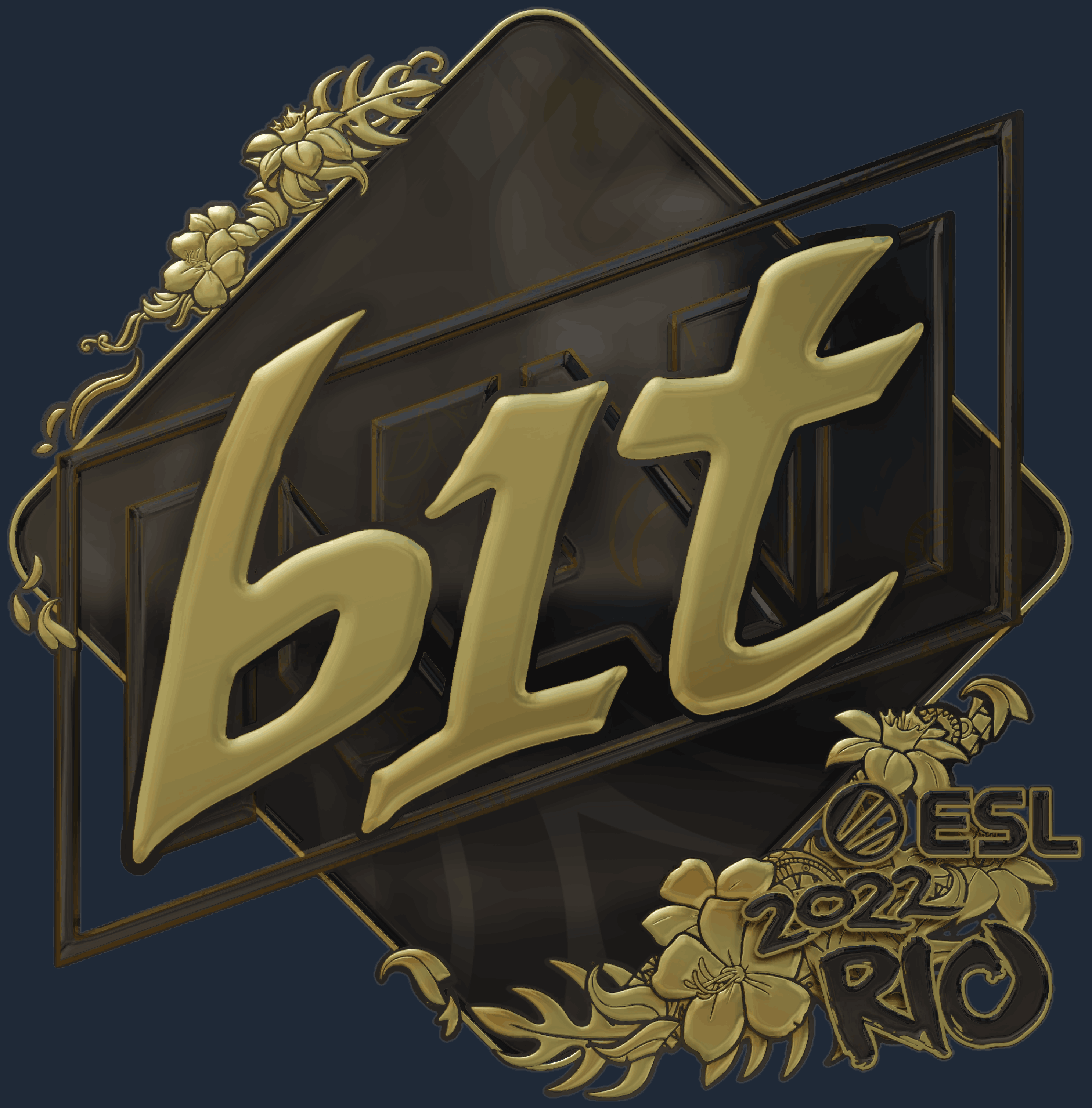 Sticker | b1t (Gold) | Rio 2022