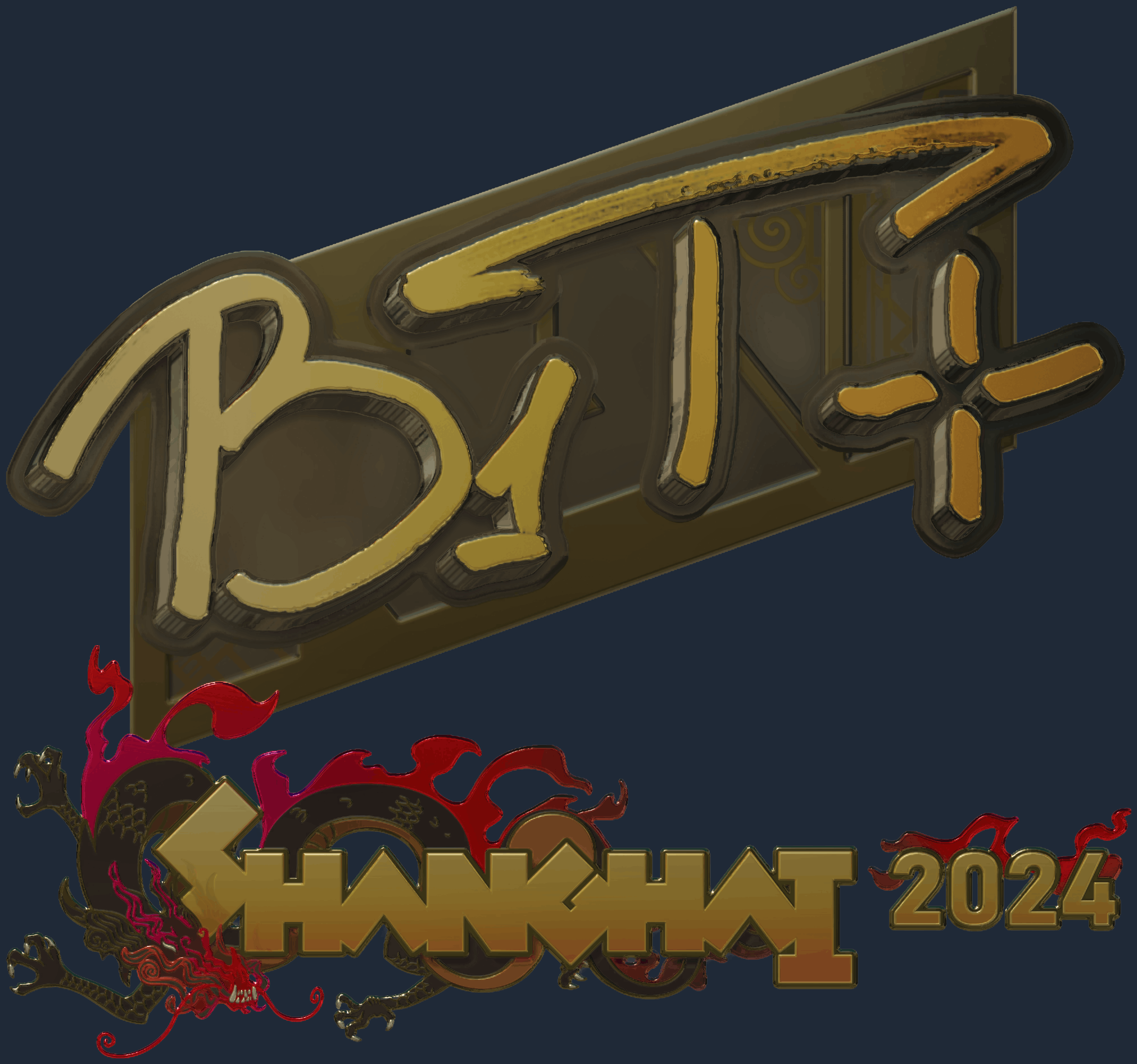 Sticker | b1t (Gold) | Shanghai 2024