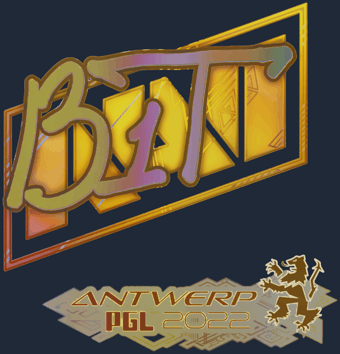 Sticker | b1t (holográfica) | Amberes 2022