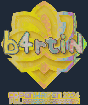 Sticker | b4rtiN (holográfica) | Copenhague 2024