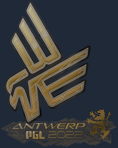 Sticker | Bad News Eagles (Gold) | Antwerp 2022