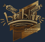 Sticker | balblna (Gold) | Boston 2018