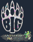Sticker | BIG (Glitter) | Antwerp 2022