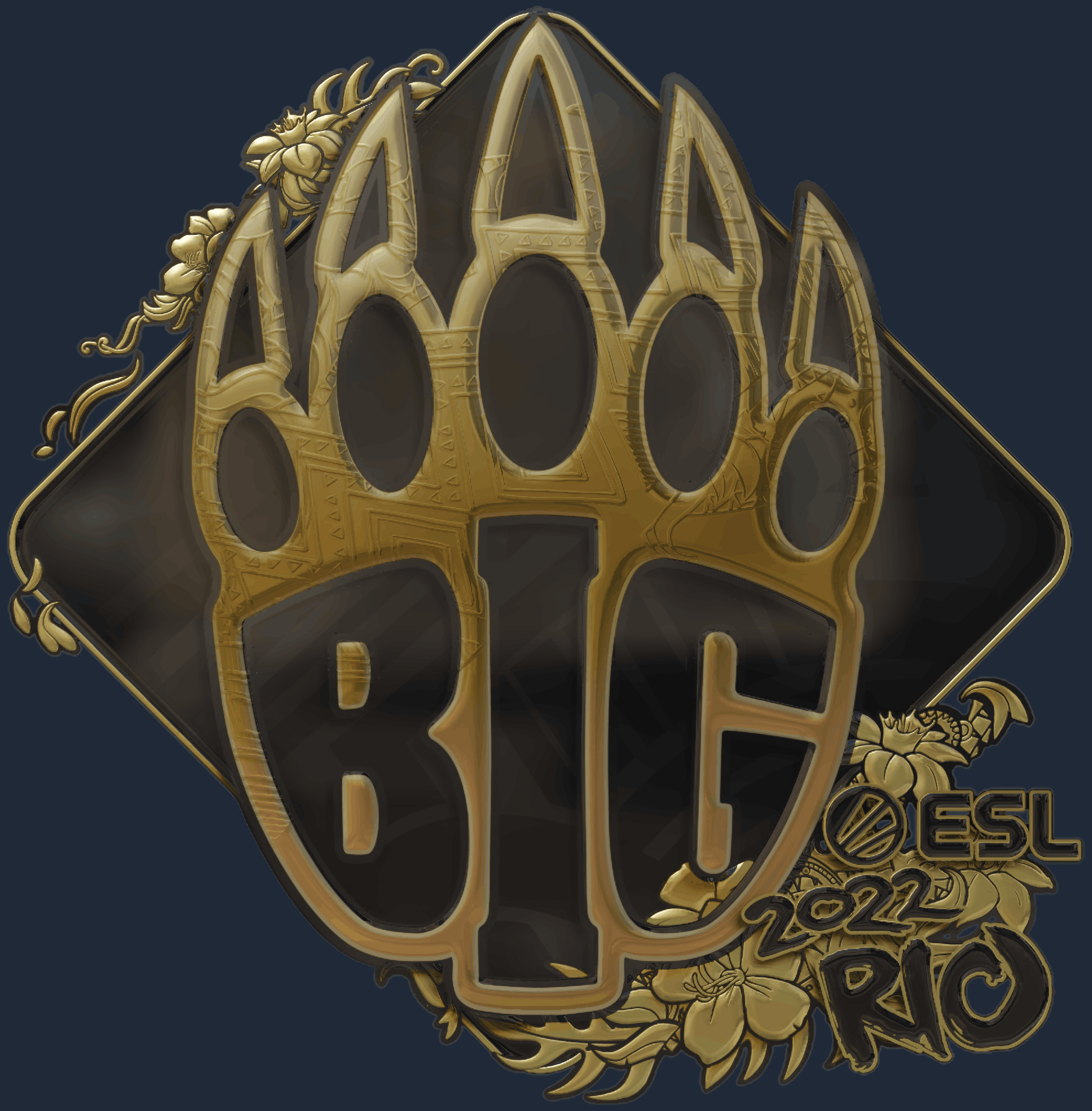 Sticker | BIG（金色）| 2022年里约热内卢锦标赛