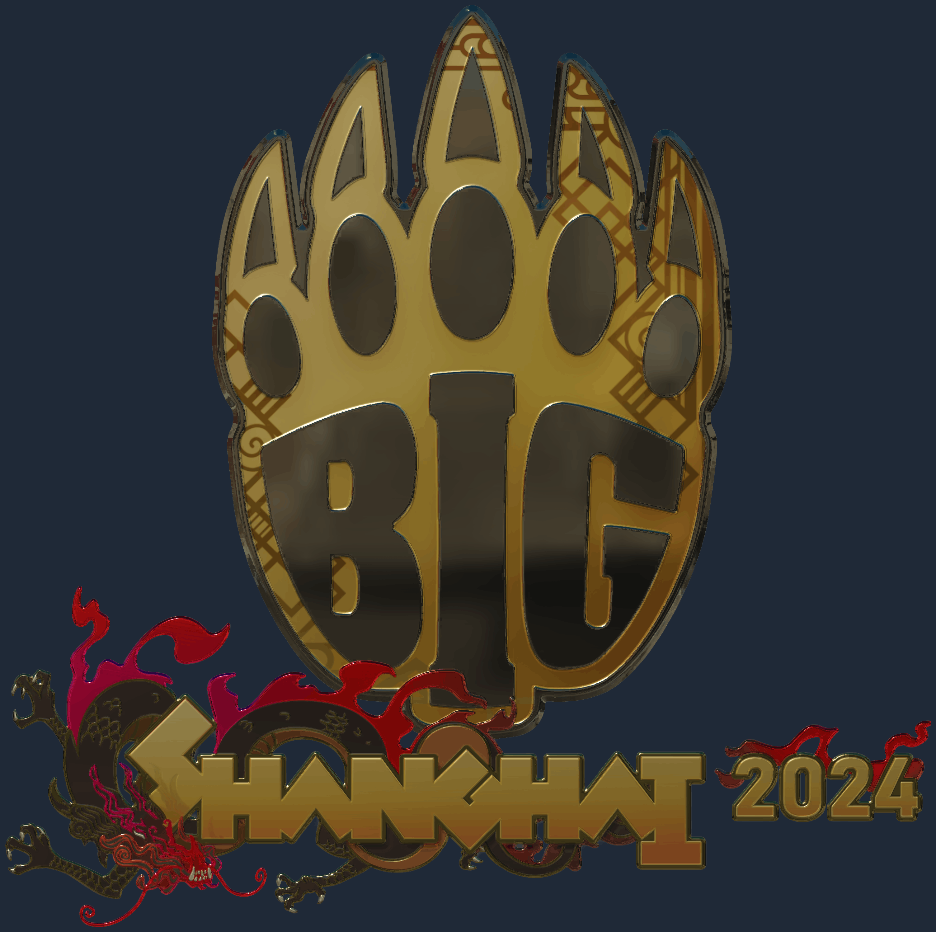 Sticker | BIG (Gold) | Shanghai 2024