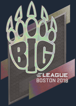 Sticker | BIG (holográfica) | Boston 2018