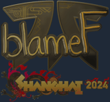 Sticker | blameF (Gold) | Shanghai 2024