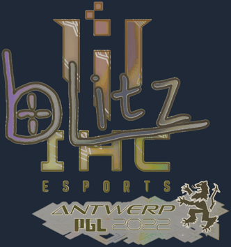 Sticker | bLitz (holográfica) | Amberes 2022