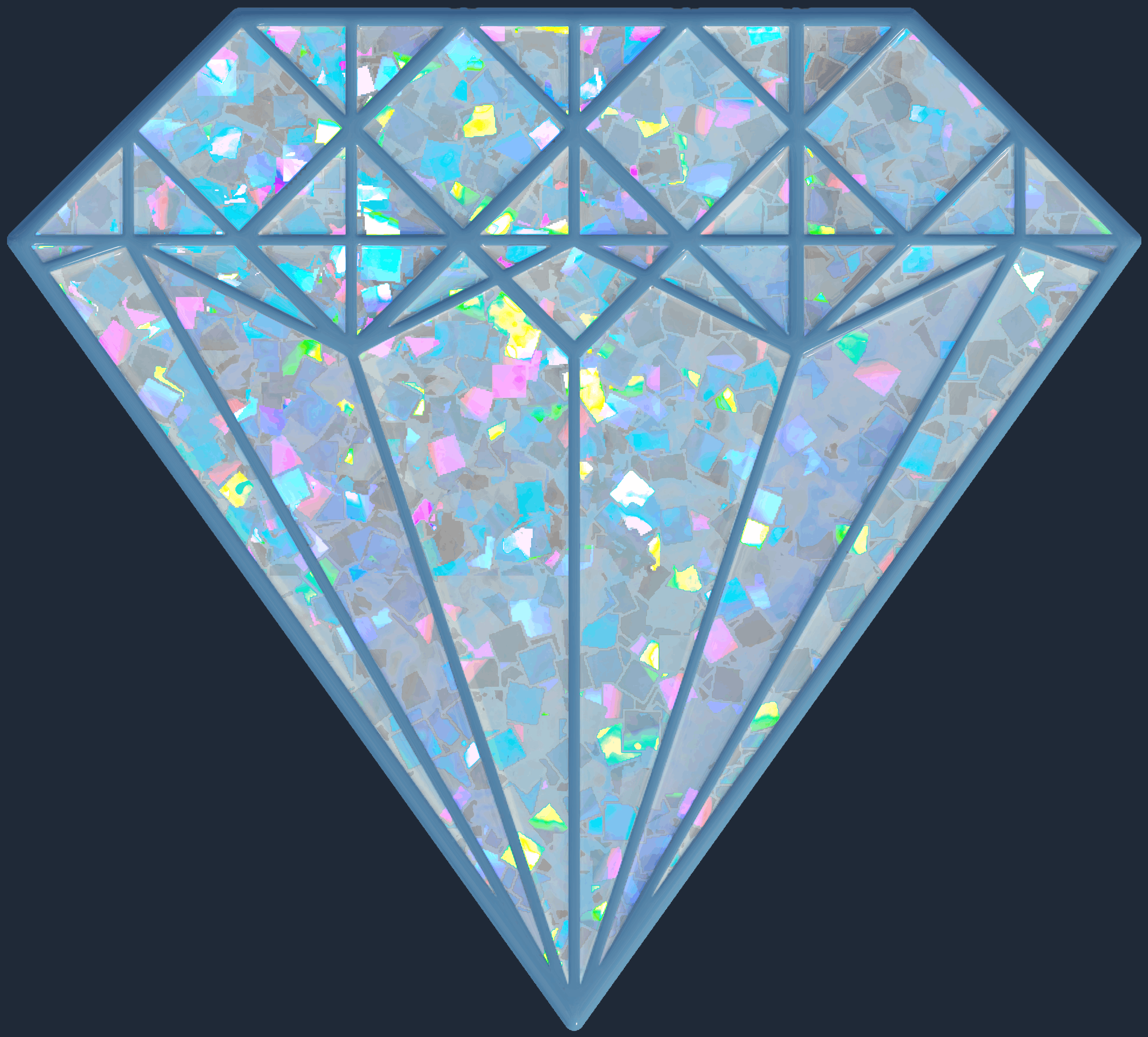 Sticker | Blue Gem (Glitter)