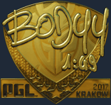 Sticker | bodyy (Gold) | Krakow 2017
