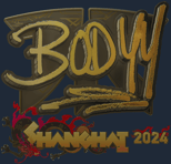 Sticker | bodyy (Gold) | Shanghai 2024