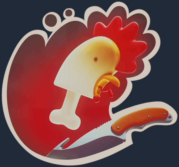 Preview image 2 of Sticker | 刻骨銘雞（彩光）