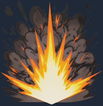 Preview image 2 of Sticker | Bombendetonation (Glitzer)