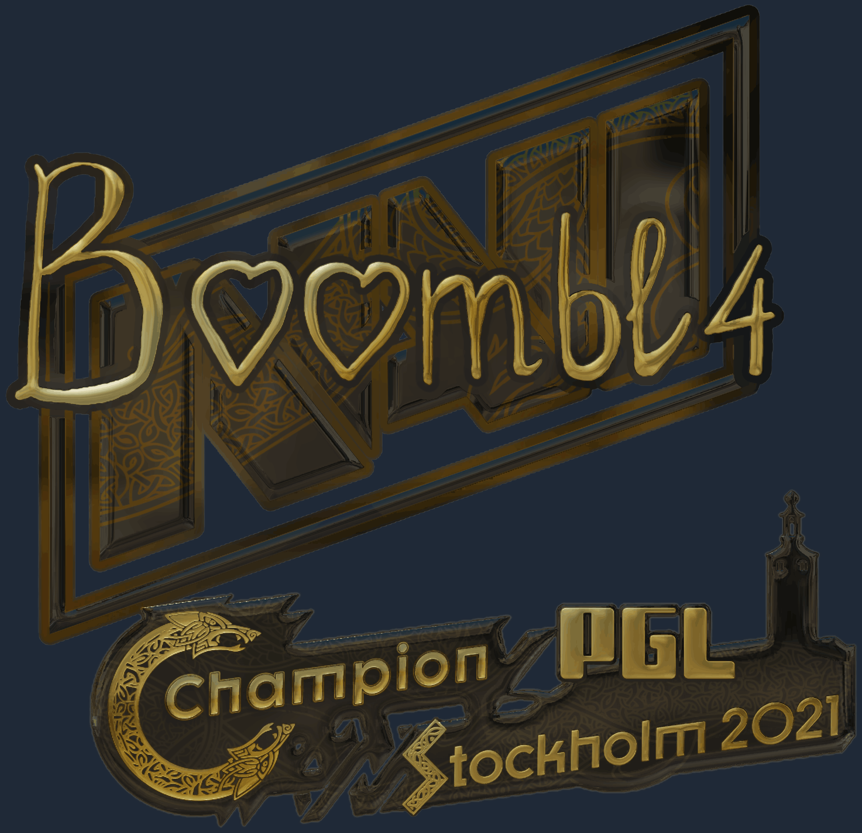 Sticker | Boombl4 (Gold) | Stockholm 2021