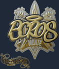 Sticker | BOROS (Gold) | Paris 2023 image