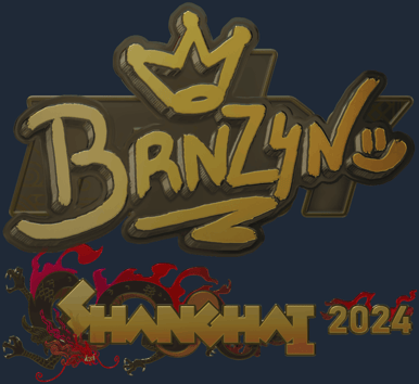 Sticker | brnz4n (Gold) | Shanghai 2024