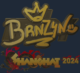 Sticker | brnz4n (Gold) | Shanghai 2024