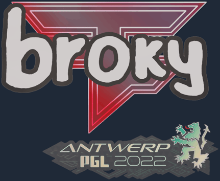 Sticker | broky | Amberes 2022