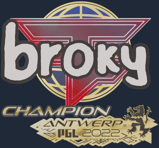 Sticker | broky (Champion) | Antwerp 2022