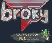 Sticker | broky (Glitter) | Antwerp 2022