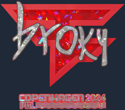 Sticker | broky (purpurina) | Copenhague 2024