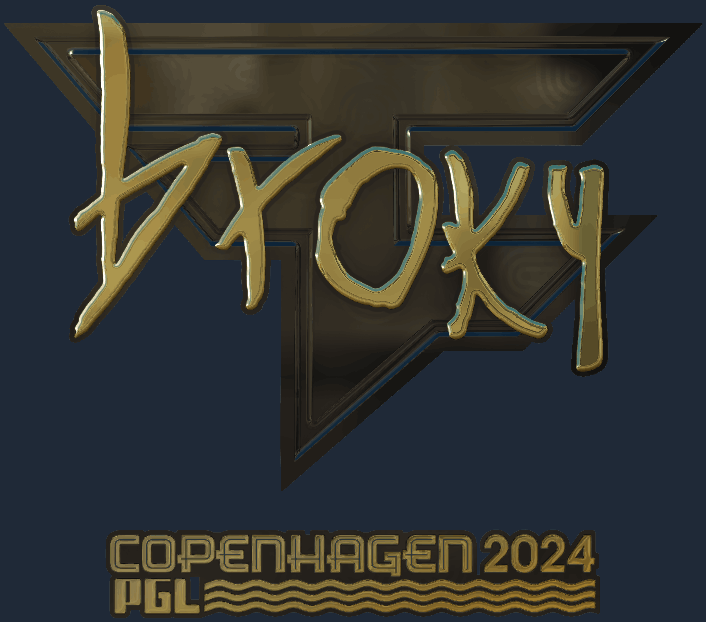 Sticker | broky (Gold) | Copenhagen 2024