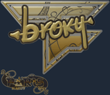 Sticker | broky (Gold) | Paris 2023 image