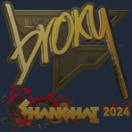 Sticker | broky (Gold) | Shanghai 2024