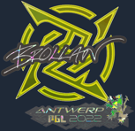 Sticker | Brollan (Glitter) | Antwerp 2022