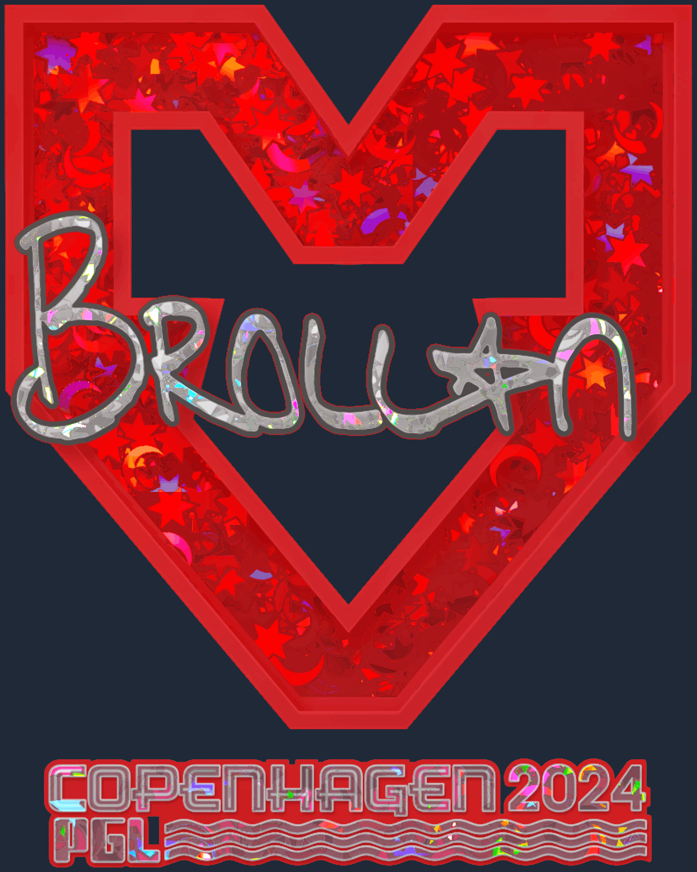 Sticker | Brollan (Glitter) | Copenhagen 2024
