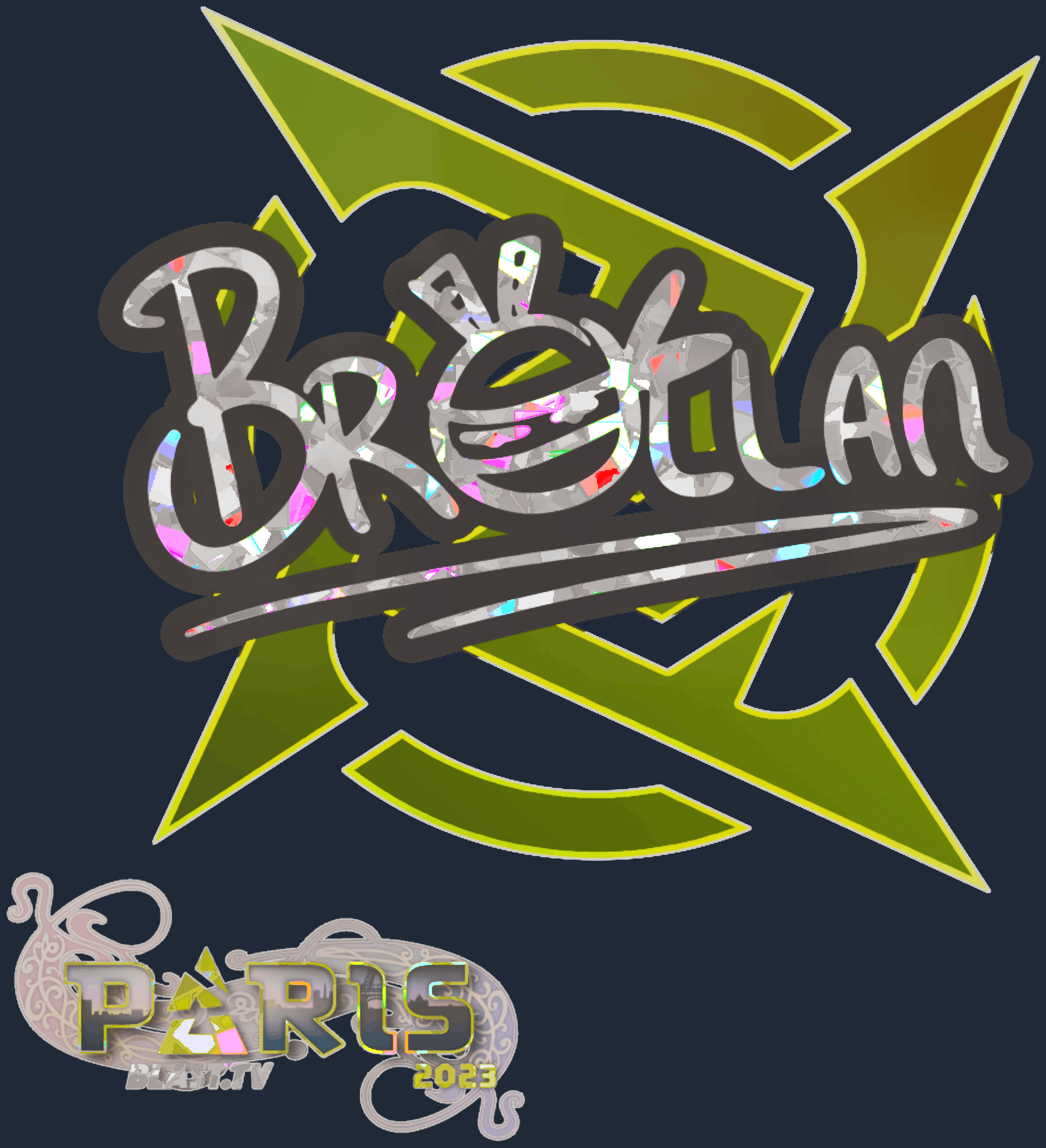 Sticker | Brollan (Glitter) | Paris 2023