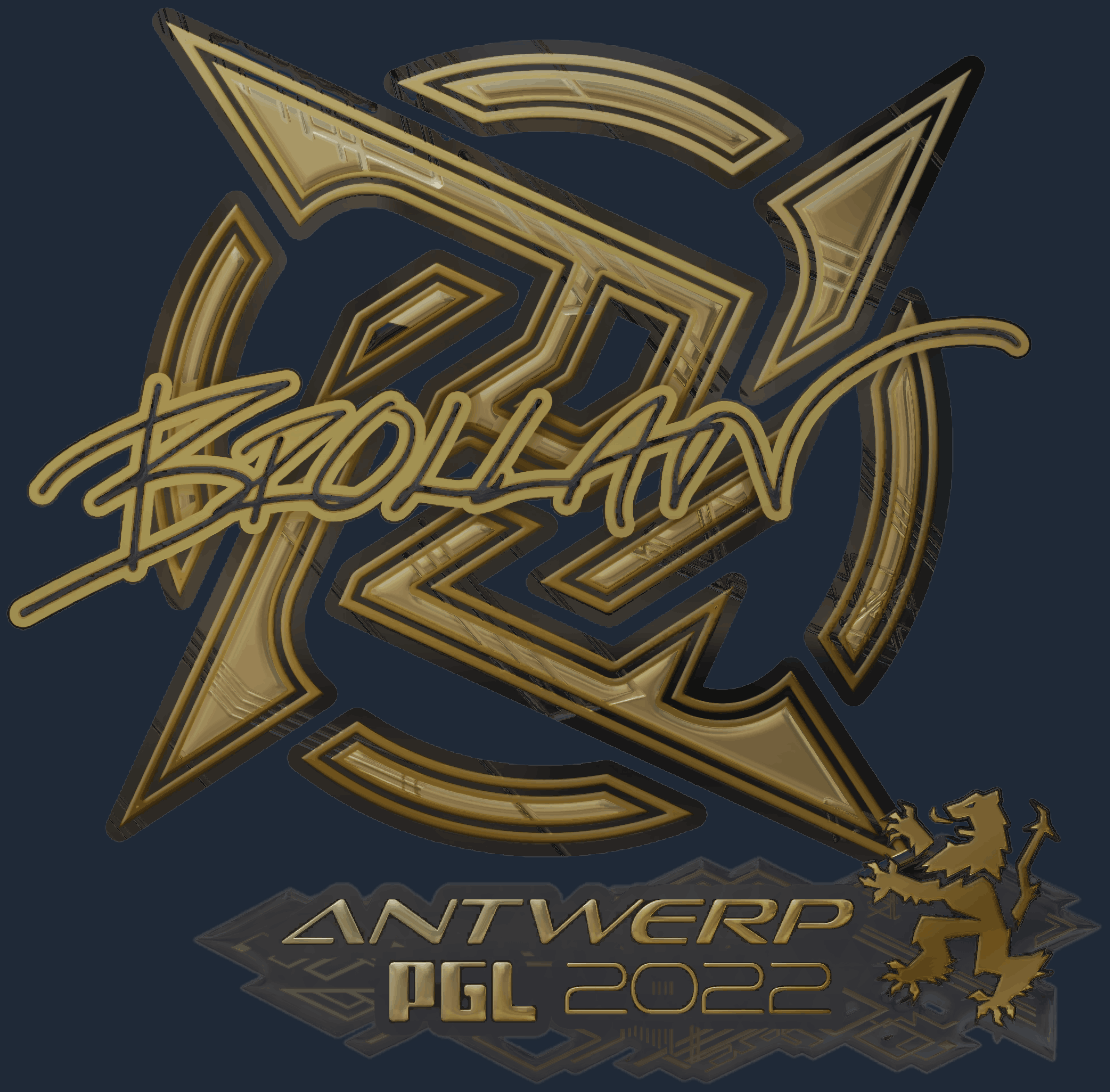 Sticker | Brollan (Gold) | Antwerp 2022