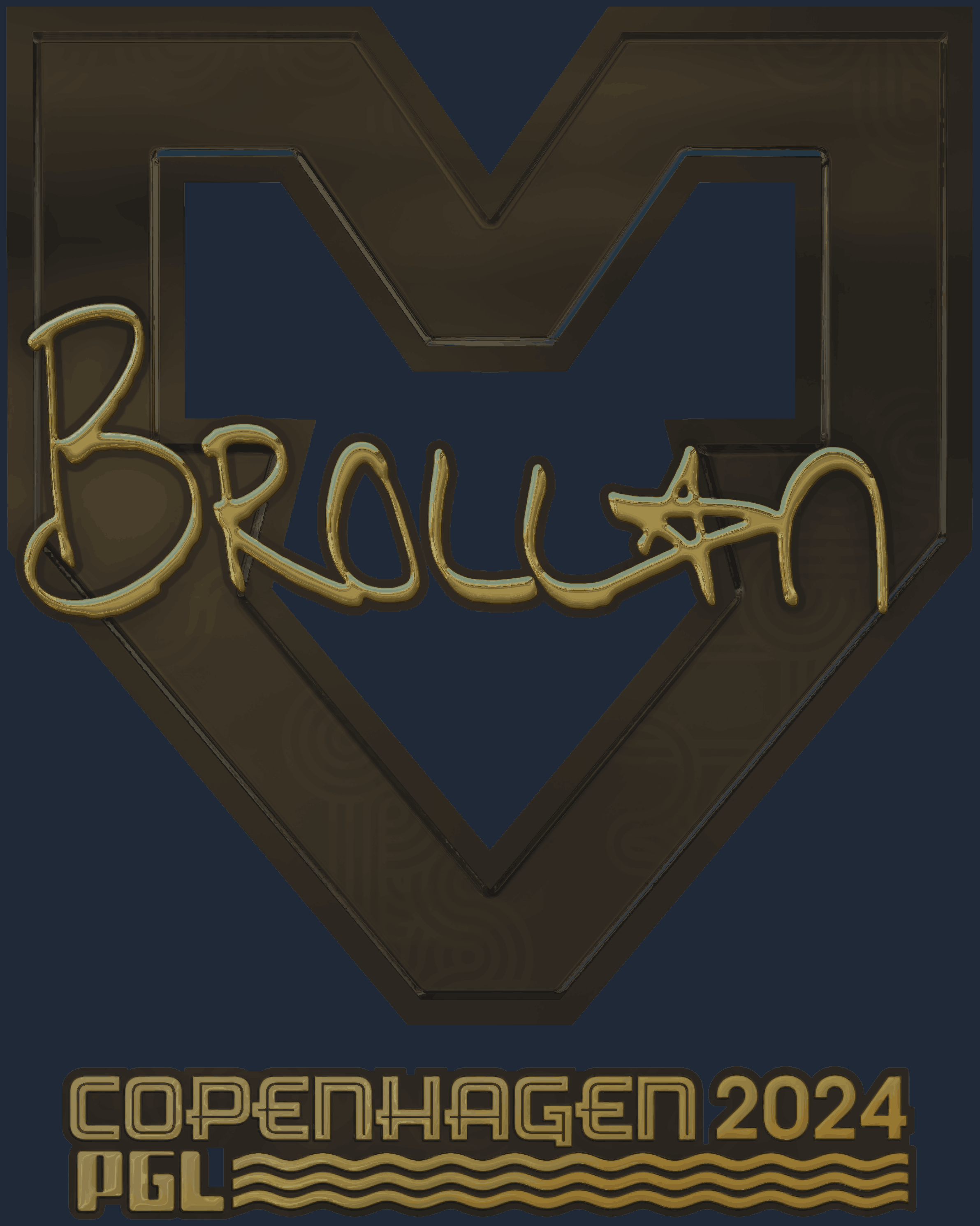 Sticker | Brollan（金色）| 2024年哥本哈根锦标赛