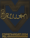 Sticker | Brollan (Gold) | Copenhagen 2024