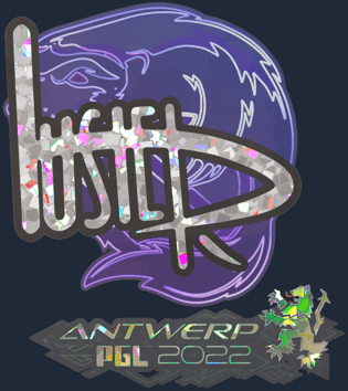 Sticker | buster (purpurina) | Amberes 2022