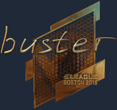 Sticker | buster (dorada) | Boston 2018