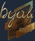 Sticker | byali (Gold) | Boston 2018 image