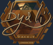Sticker | byali (Gold) | London 2018