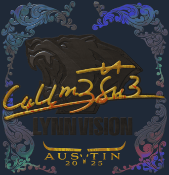 Sticker | C4LLM3SU3 (holográfica) | Austin 2025