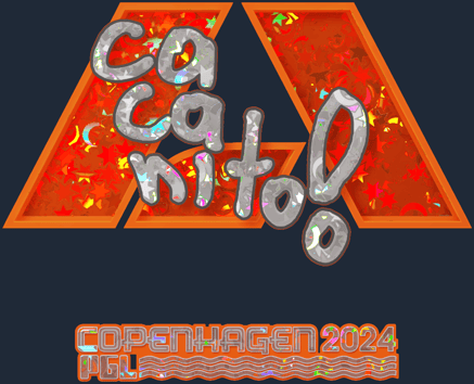 Sticker | CacaNito (purpurina) | Copenhague 2024