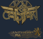 Sticker | cadiaN (Gold) | Antwerp 2022 image